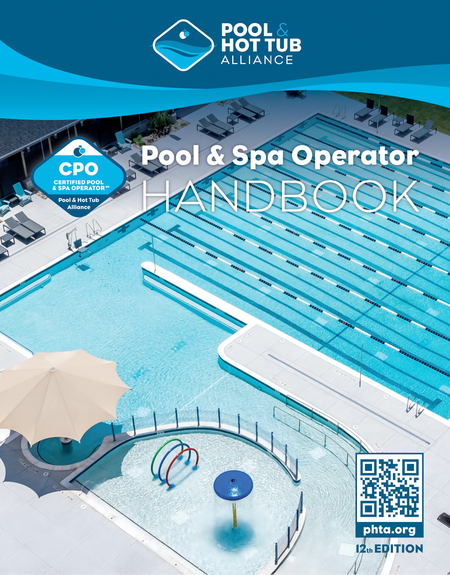 2026 CPO Handbook cover featuring swimming pool and spa operator certification graphics